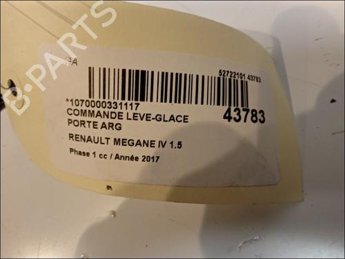 Used Left rear window switch Left rear window switch RENAULT MEGANE IV Grandtour (K9A/M/N_) 1.5 dCi 90 (90 hp) 11103559 11103559