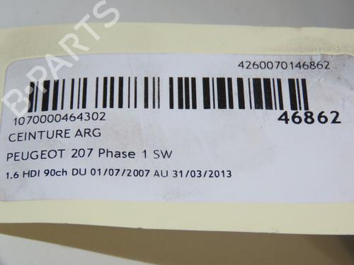 Rear left belt tensioner PEUGEOT 207 SW (WK_) 1.6 HDi | BP17868388C89 