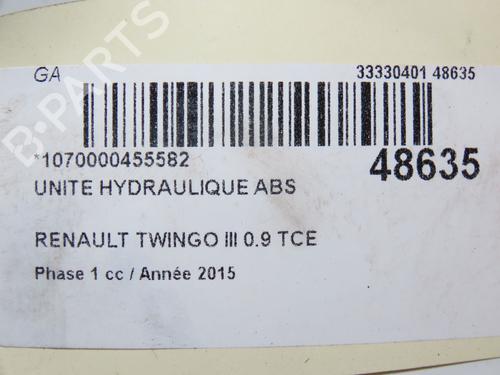 ABS pump RENAULT TWINGO III (BCM_, BCA_) 0.9 TCe 90 (BCM9, BCM2) | BP28829931M43 - Image 3