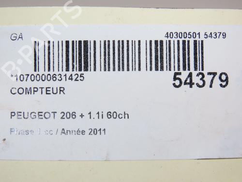 Instrument cluster PEUGEOT 206+ (2L_, 2M_) 1.1 | BP28830533C47 