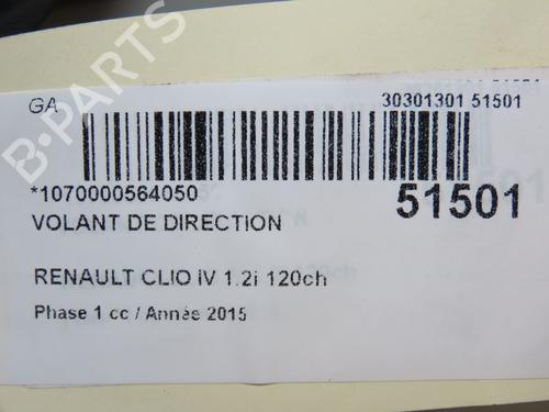 Steering wheel RENAULT CLIO IV Grandtour (KH_) 1.2 TCe 120 (KHAU) | BP21836416C49 