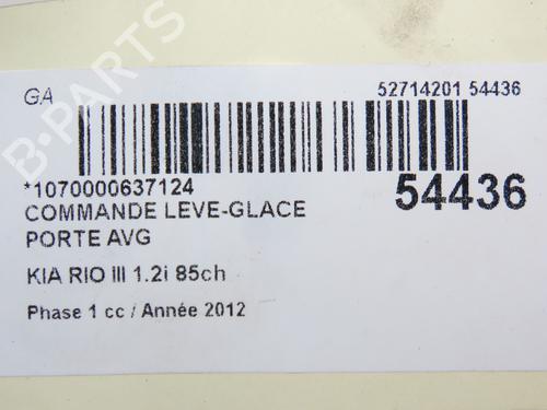 Left front window switch KIA RIO III (UB) 1.25 CVVT | BP28968900I27 - Image 3
