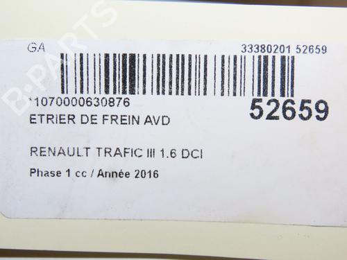 Used Right front brake caliper RENAULT TRAFIC III Van (FG_) 1.6 dCi 140 (FGMA, FGMC) (140 hp) 28801655