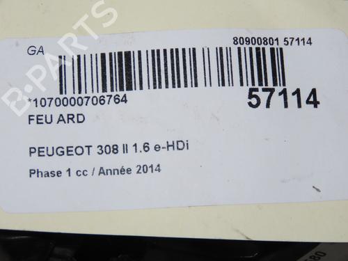 Used Right taillight PEUGEOT 308 II (LB_, LP_, LW_, LH_, L3_) 1.6 HDi / BlueHDi 115 (115 hp) 32873007