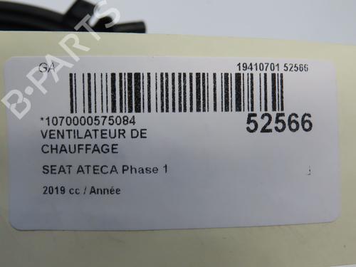Used Heater blower motor SEAT ATECA (KH7, KHP) 1.6 TDI (115 hp) 28829348