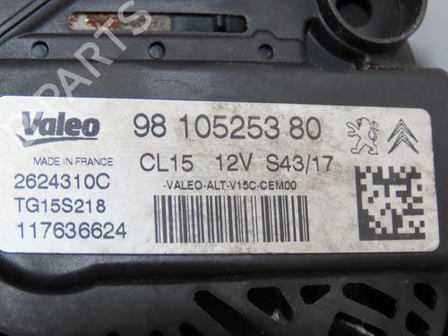 Alternator PEUGEOT 208 I (CA_, CC_) 1.6 BlueHDi 100 | BP26404317M7 
