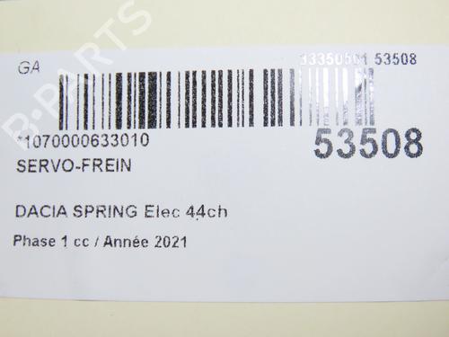Used Servo brake DACIA SPRING EV (B6M1) (45 hp) 28830020