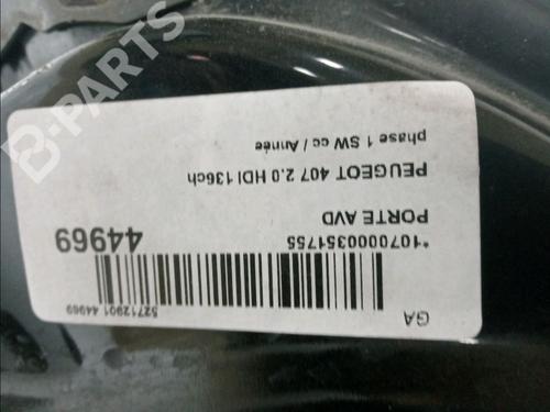 Right front door PEUGEOT 407 SW (6E_, 6D_) 2.0 HDi 135 | BP11921448C3 