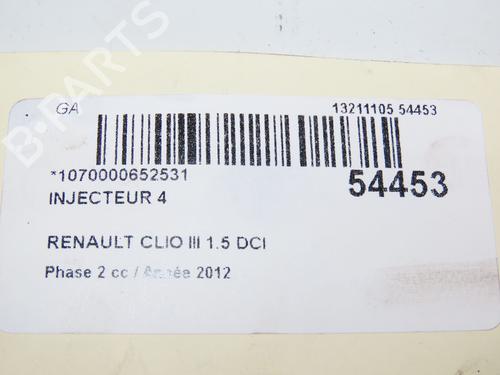 Used Injector Injector RENAULT CLIO III (BR0/1, CR0/1) 1.5 dCi (75 hp) 28828868 28828868