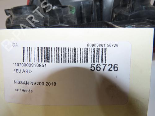 Used Right taillight Right taillight NISSAN NV200 Van 1.5 dCi 110 (M20, M20N, M20M) (110 hp) 40110773 40110773