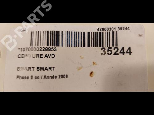 Front right belt tensioner SMART FORTWO Coupe (450) 0.7 (450.352, 450.332) | BP9607452C88 
