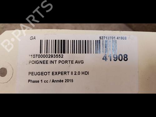 Front left interior door handle PEUGEOT EXPERT Van (VF3A_, VF3U_, VF3X_) 2.0 HDi 130 | BP9615846I13