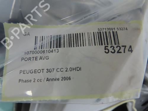 Left front door PEUGEOT 307 CC (3B) 2.0 HDi 135 | BP28968596C2 