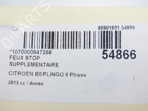 Third brake light CITROËN BERLINGO Box Body/MPV (B9) 1.6 HDi 90 | BP28614647L11 
