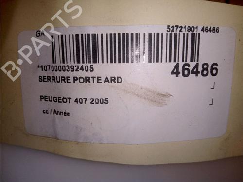 Rear right lock PEUGEOT 407 (6D_) 2.0 (6DRFNB, 6DRFNE) | BP23177027C99 