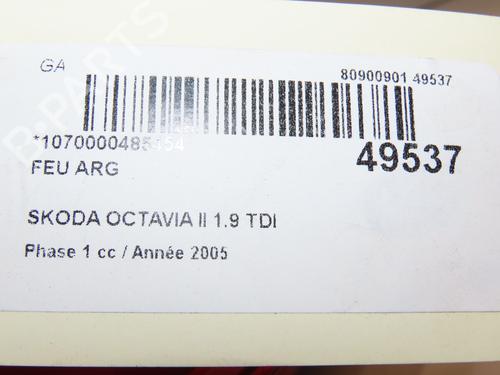 Venstre baglygte SKODA OCTAVIA II Combi (1Z5) 1.9 TDI (105 hp) 28802307