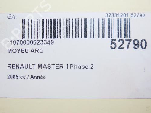 Achsschenkel links hinten für RENAULT MASTER II Bus (JD) 2.5 dCi 120 (JD0M, JD1M, JD1W) (115 hp) 28829900