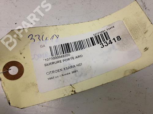 Rear right lock CITROËN XSARA Break (N2) 2.0 HDI 90 | BP9594676C99 
