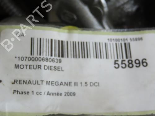 Engine RENAULT MEGANE III Coupe (DZ0/1_) 1.5 dCi (DZ0B) | BP30556710M1
