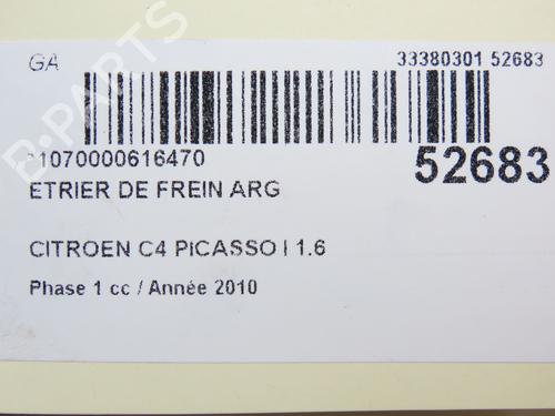 Left rear brake caliper CITROËN C4 Picasso I MPV (UD_) 1.6 HDi | BP28830067M107