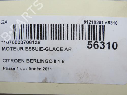 Rear wiper motor CITROËN BERLINGO MULTISPACE (B9) 1.6 HDi 90 | BP33059500M102 - Image 3