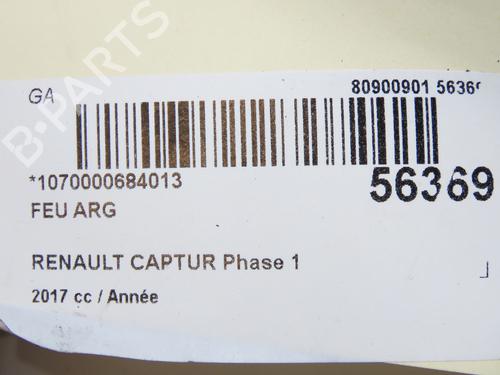 Left taillight RENAULT CAPTUR I (J5_, H5_) 1.5 dCi 110 | BP31605922C34