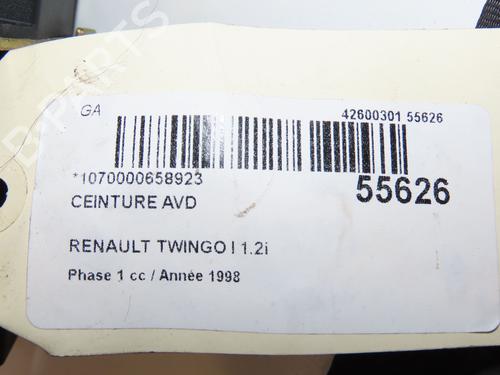 Used Front right belt tensioner RENAULT TWINGO I (C06_) 1.2 (C066, C068) (58 hp) 29379920