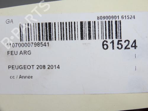 Used Left taillight Left taillight PEUGEOT 208 I (CA_, CC_) 1.6 VTi (120 hp) 39251769 39251769