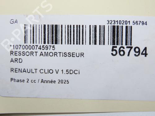 Støddæmperfjeder Støddæmperfjeder RENAULT CLIO V (B7_) 1.5 Blue dCi 100 (B7AD) (101 hp) 33998757 33998757