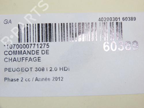 Used Climate control Climate control PEUGEOT 308 I (4A_, 4C_) 2.0 HDi (136 hp) 39251691 39251691
