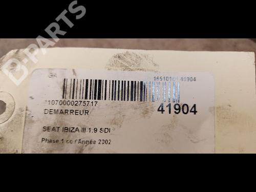 Starter SEAT IBIZA III (6L1) 1.9 SDI | BP9613350M8 