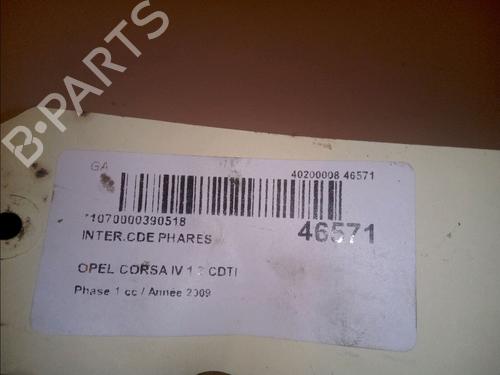 Used Headlight switch OPEL CORSA D (S07) 1.3 CDTI (L08, L68) (75 hp) 15624347