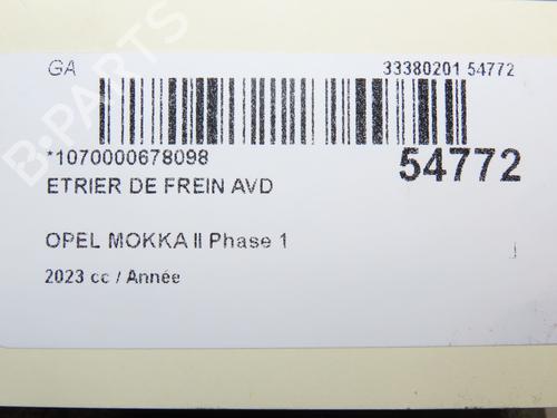 Right front brake caliper OPEL MOKKA 1.5 (76) | BP30164309M104