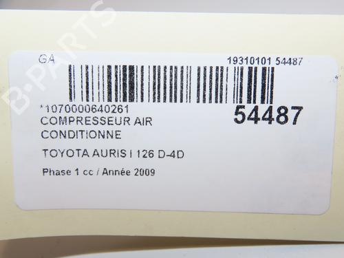 AC compressor TOYOTA AURIS (_E15_) 1.4 D-4D (NDE150_, NDE150R) | BP29318733M34  - Image 7