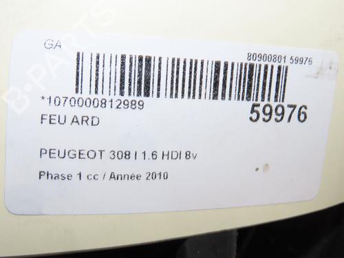 Used Right taillight Right taillight PEUGEOT 308 I (4A_, 4C_) 1.6 HDi (112 hp) 39938135 39938135