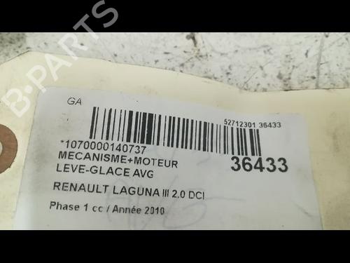 Used Front left window mechanism RENAULT LAGUNA III Grandtour (KT0/1) 2.0 dCi GT (KT11, KT1E, KT1N) (178 hp) 9605839
