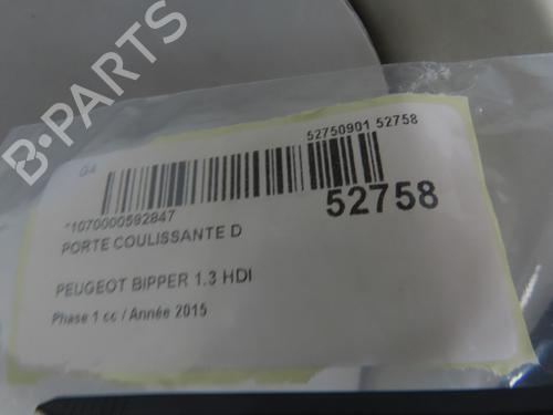 Right slide door PEUGEOT BIPPER (AA_) 1.3 HDi 75 | BP28832037C75 