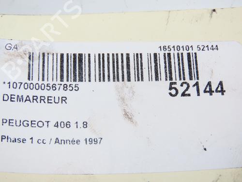 Used Starter PEUGEOT 406 (8B) 1.8 16V (110 hp) 28828992