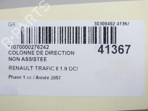 Used Steering column Steering column RENAULT TRAFIC II Van (FL) 1.9 dCi 100 (FL0C, FL0K, FL0B) (101 hp) 34609410 34609410