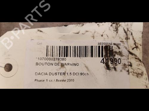 Advarselsbryter DACIA DUSTER (HS_) 1.5 dCi (86 hp) 23174243