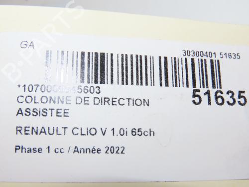 Steering column RENAULT CLIO V (B7_) 1.0 SCe 65 (B7MG) | BP29441645M21