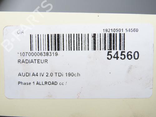 Water radiator AUDI A4 B9 (8W2, 8WC) 2.0 TDI | BP31284217M31