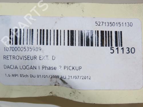 right-mirror-dacia-logan-express-fs_-16-mpi-85-963015334r-2007-18351462 main image