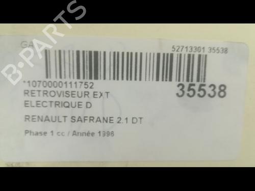 Used Right mirror RENAULT SAFRANE I (B54_) 2.1 dT (B546) (88 hp) 23176090