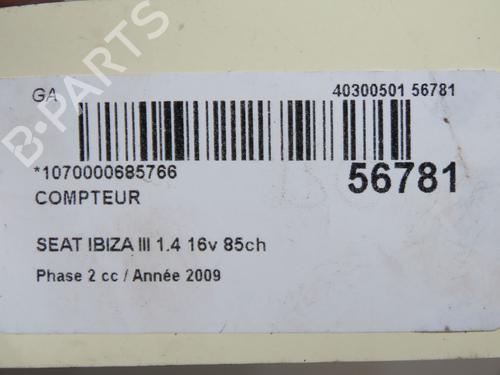 Instrument cluster SEAT IBIZA IV (6J5, 6P1) 1.4 | BP32354730C47