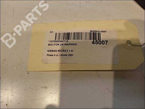 Warning switch NISSAN MICRA II (K11) 1.4 i 16V | BP11100805I22 