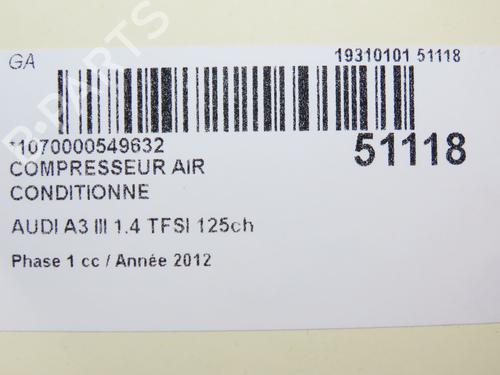 AC compressor AUDI A3 (8V1, 8VK) 1.4 TFSI | BP26383503M34 - Image 2