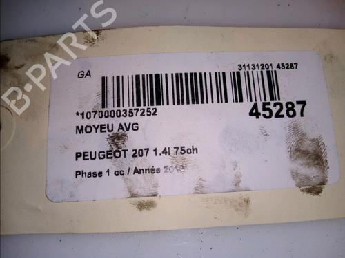 Used Right front steering knuckle PEUGEOT 207 (WA_, WC_) 1.4 (73 hp) 14876355