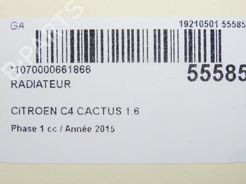 Used Water radiator CITROËN C4 CACTUS 1.6 HDi 90 (92 hp) 29872332
