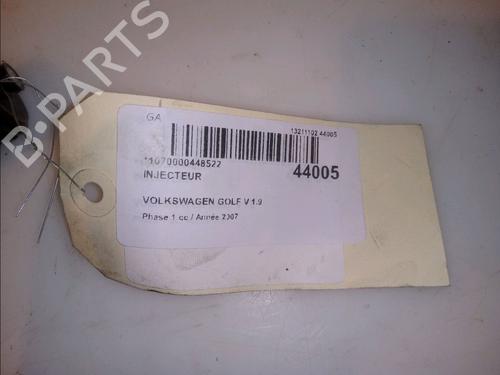 Used Injector VW GOLF V (1K1) 1.9 TDI (90 hp) 14950198